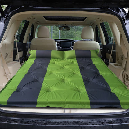 Suede Fabric Automatic Inflatable Car Air Bed for SUV Back Seat