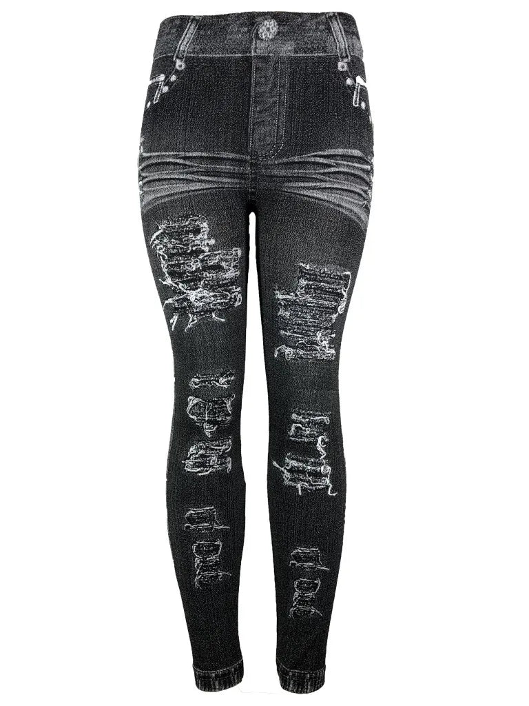 Ladies Floral Jeans