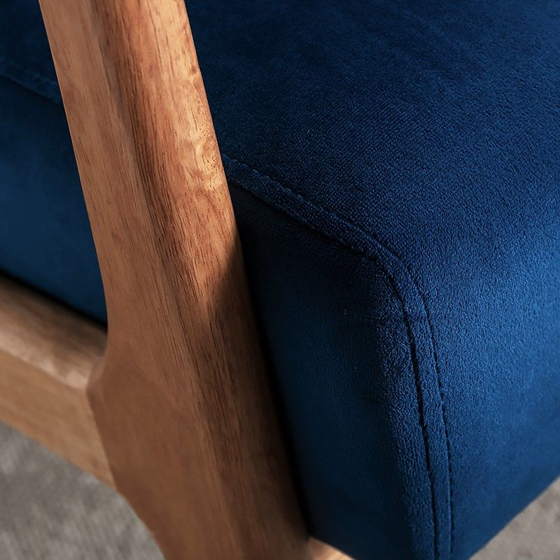 Classic Mid-Century Modern Accent Chairs, Open Framed Armchair With Cushioning- Unique Piece Furniture- {{Product type}}
