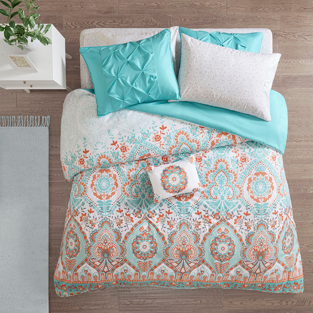 Twin XL Boho Comforter Set with Bed Sheets- HouseOfZazla- {{Product type}}