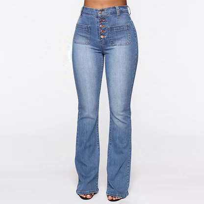 Chic High-Rise Plus Jeans - Light Blue L - Women's Fashion - Women's Clothing - Bottoms - Jeans