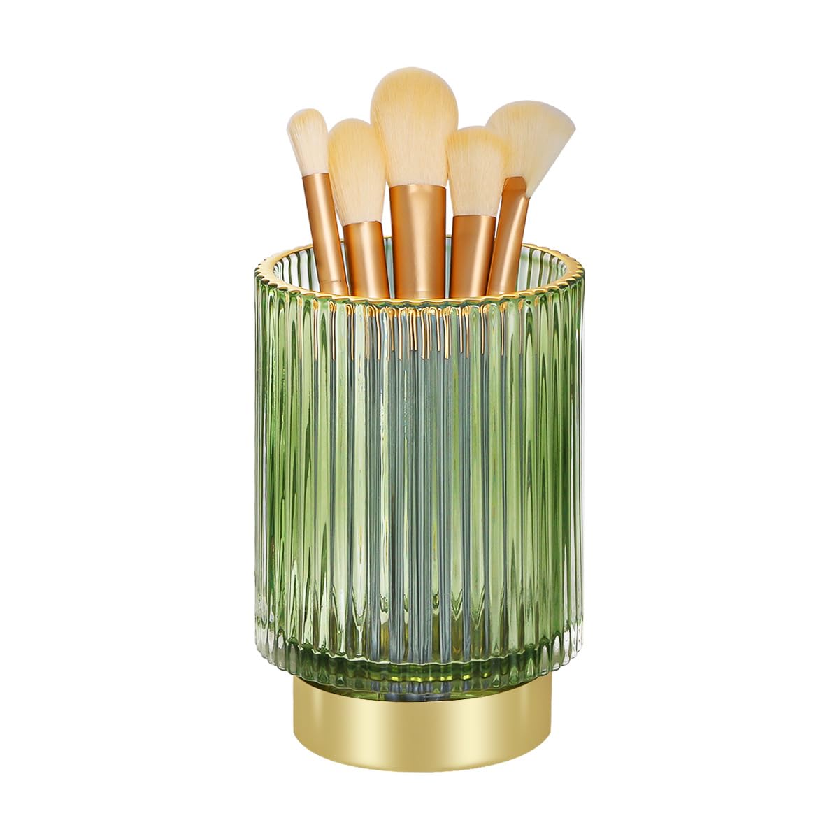 Fvstar Green Glass Decorative Storage Cup - - cup
