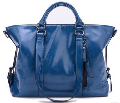 Handbag Shoulder Bag Vintage Style Tote - Blue - handbag
