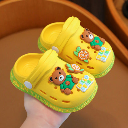 Pink Bunny Kids Slippers - Yellow 20(Insole 13 cm) - sandals