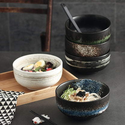 Creative Japanese Style Ceramic Noodle Bowl - - bowls