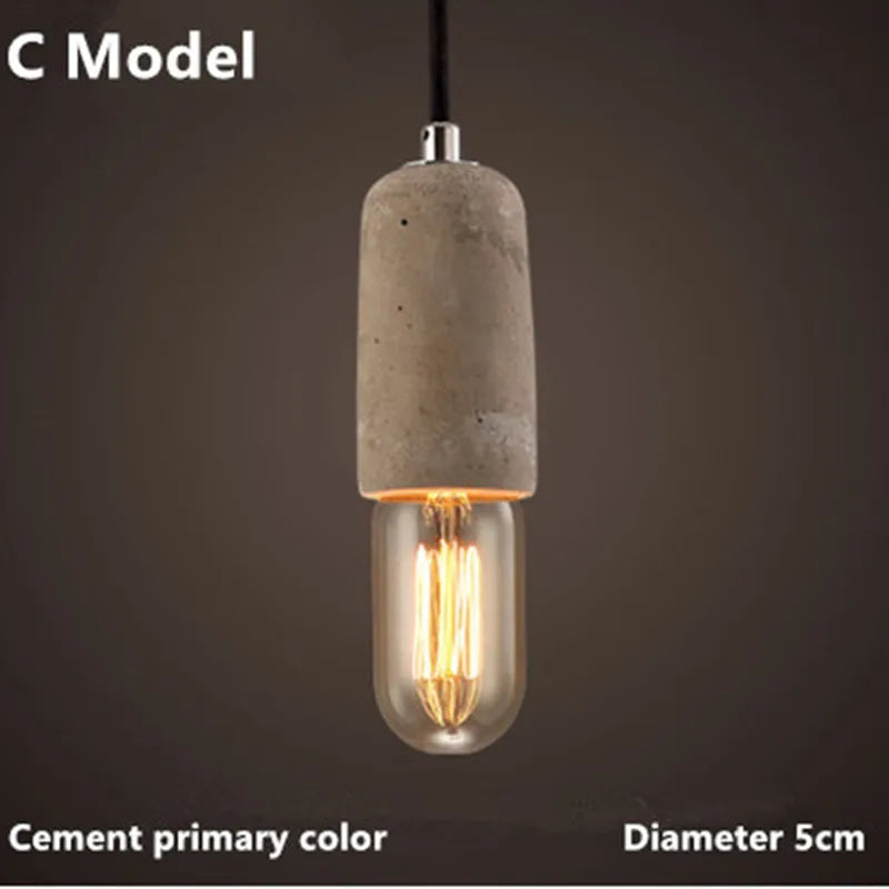 Deco Led Antique Forging Concrete Luminaire Light