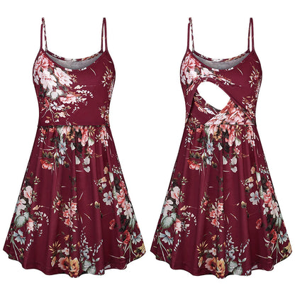 Euro-American Chic Maternity Halter Dress - - dress