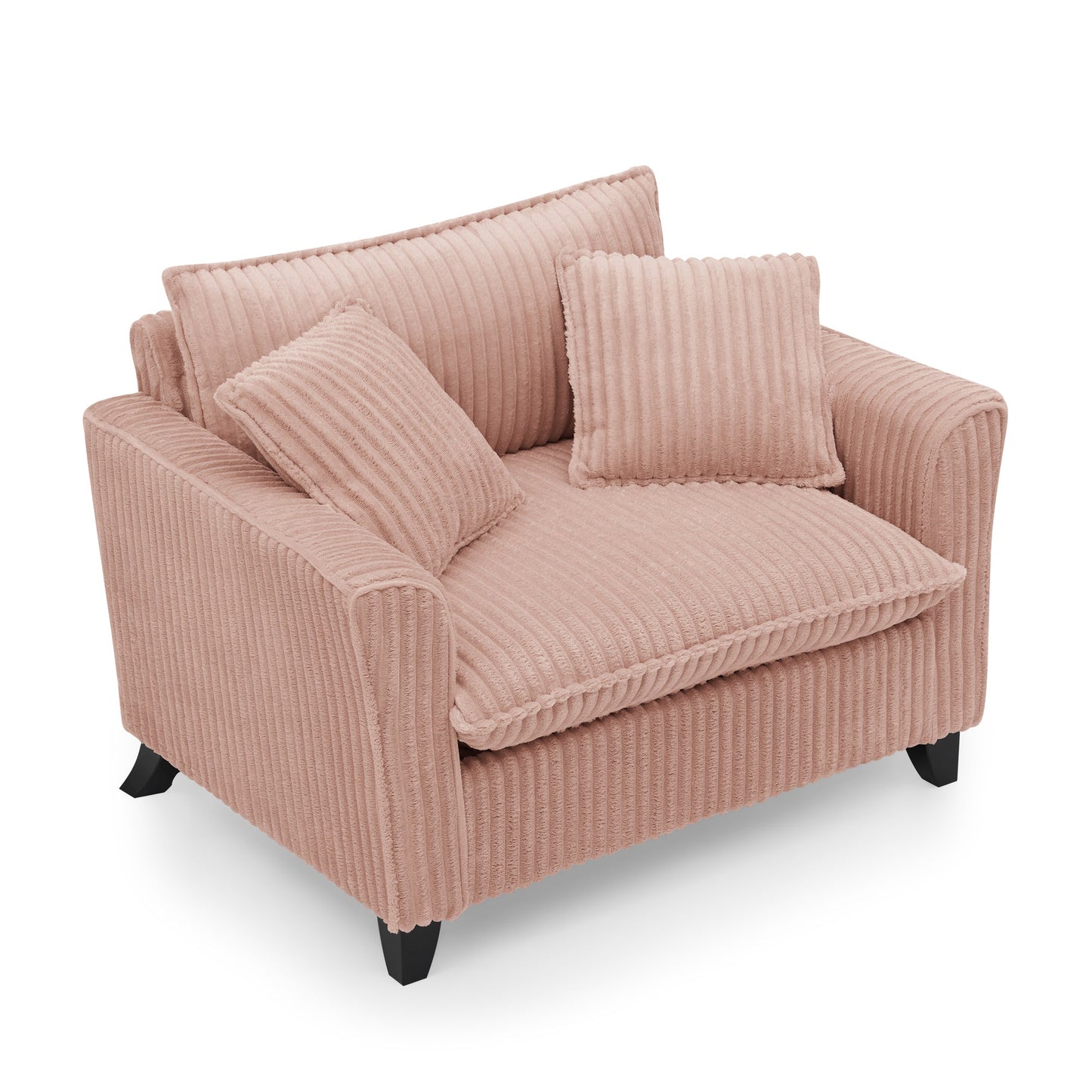 Lazy sofa chair, comfortable single-person sofa chair, with a backrest and soft seat cushion, having armrests on both sides, suitable for living room and bedroom - Pink- Montret- {{Product type}}
