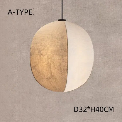 Modern Wabi-Sabi Lantern Pendant Light