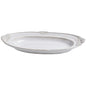 Relief Ceramic Tableware Rice Bowl and Plate Set - Oval plate 28.1cm - plate set