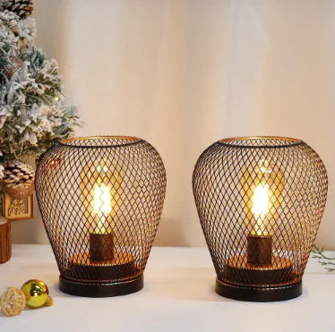 Metal Cage Table Lamp