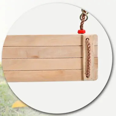 Wooden Swing and Rattan Hanging Chair - Kia Day Design