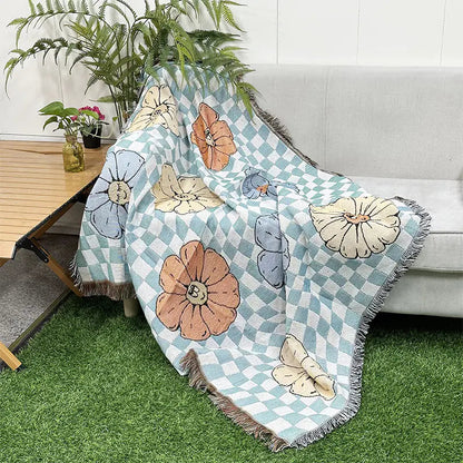 Bohemian Sofa Blanket - Premium Cotton Throw (In Stock) Kia Day Design