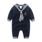 Knitted Baby One Piece Navy Blue 18M
