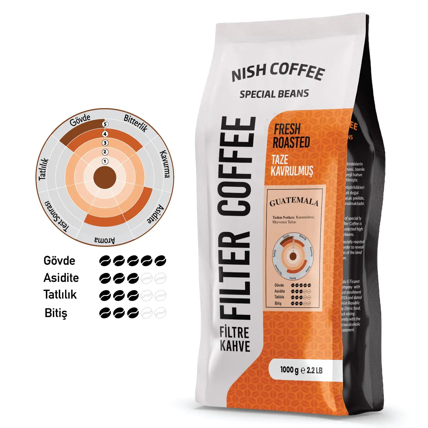 Nish Filter Coffee Guatemala 1 kg - Kia Day Design