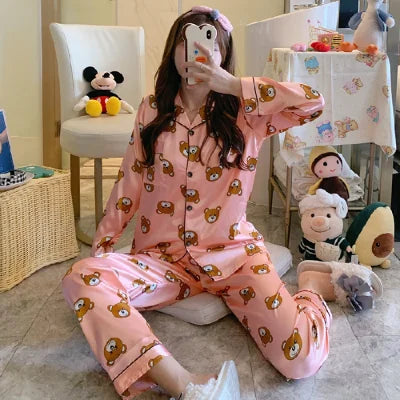 Two Piece Pajama Set Women Ladies Woman's Pajamas