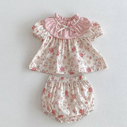 Baby Sleeveless Princess Dress pink white