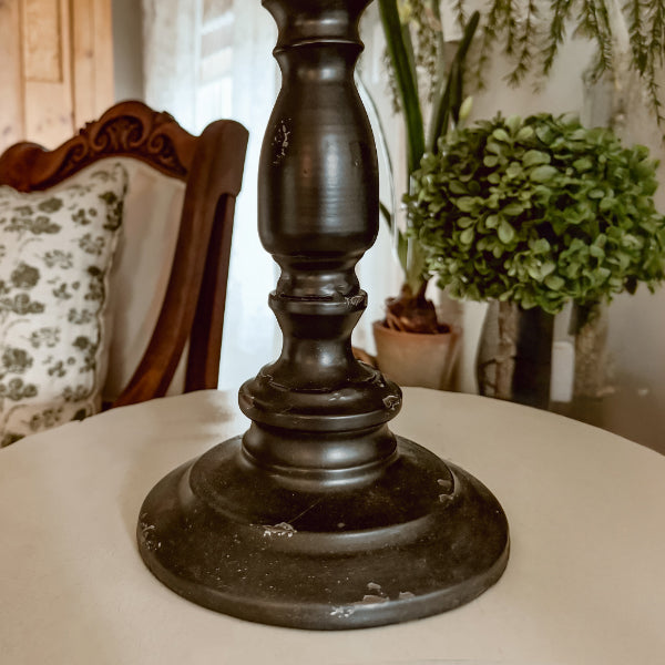 13 Taper Candle Black Iron Candelabra - - General
