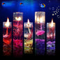 Candle Color Fragrance Smokeless Candle Ocean Shell Jelly Candle Scented Pillar Candles Ocean Scented Candles Long Lasting Blue Candles for Home Scented Candles ForWedding Valentine's Day Christmas - 5pcs - STCN8588JDFHNN