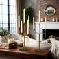 Freestanding Antique Iron Candelabra, Set of Two - - Sale