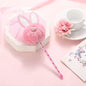 1X Candy Plush Rabbit Gel Pen - Pink -