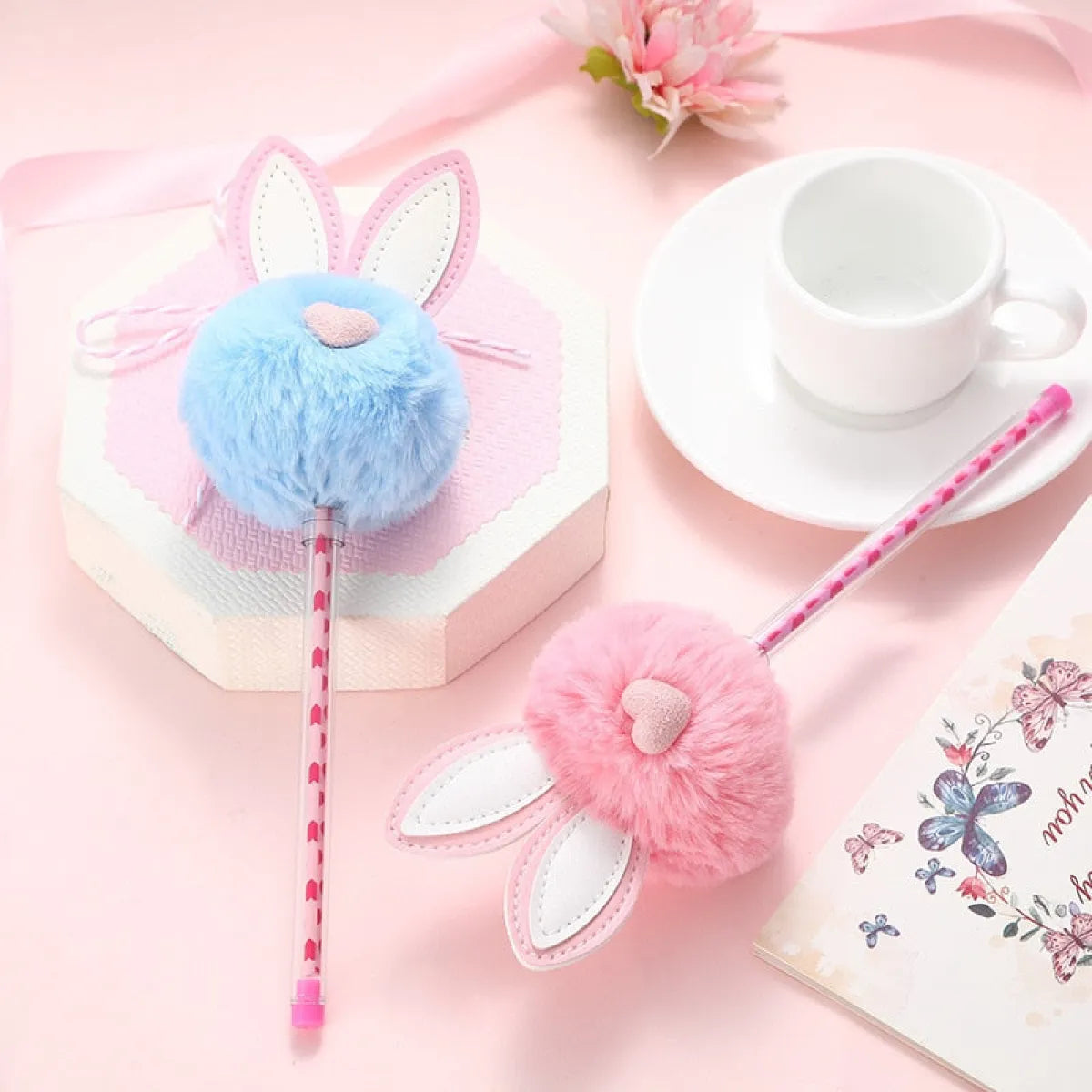 1X Candy Plush Rabbit Gel Pen - -