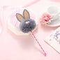 1X Candy Plush Rabbit Gel Pen - Gray -