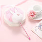 1X Candy Plush Rabbit Gel Pen - White -