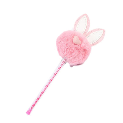 1X Candy Plush Rabbit Gel Pen - -