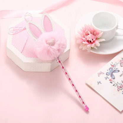 1X Candy Plush Rabbit Gel Pen - -