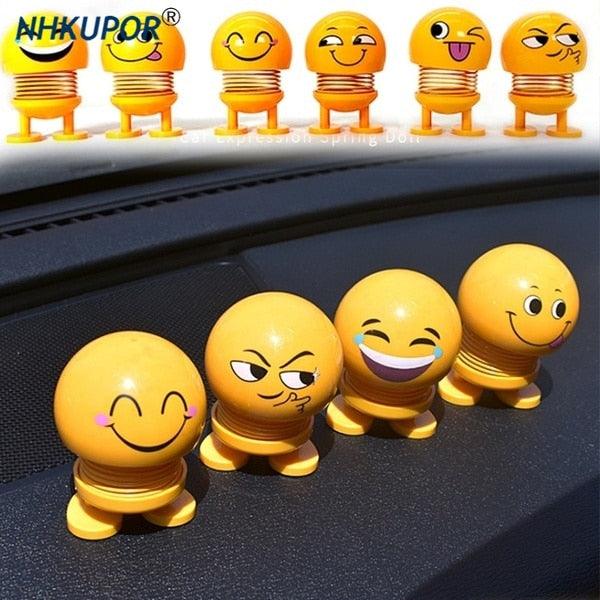 Car Ornaments Bobblehead Nod Dolls Cute Cartoon Funny Wobble Head Robot Lovely Car Dashboard Decoration Auto Facial Expression Shaking Head Toys Car Ornaments Bobblehead Nod Dolls Cute Cartoon Funny Wobble Head Robot Lovely Car Dashboard Decor - - ALUBK854HAY