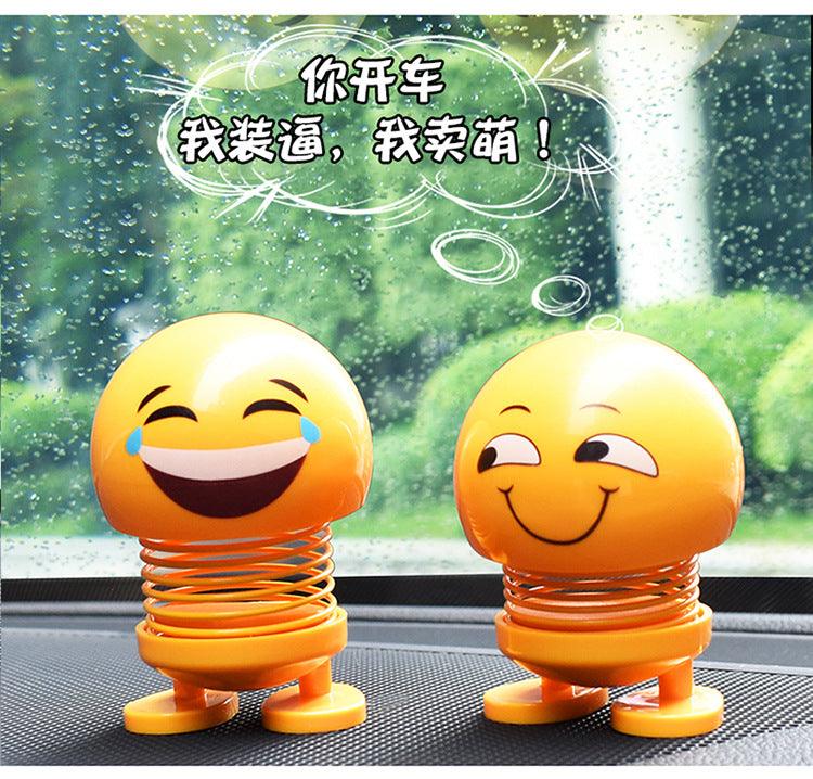 Car Ornaments Bobblehead Nod Dolls Cute Cartoon Funny Wobble Head Robot Lovely Car Dashboard Decoration Auto Facial Expression Shaking Head Toys Car Ornaments Bobblehead Nod Dolls Cute Cartoon Funny Wobble Head Robot Lovely Car Dashboard Decor - - ALUBK854HAY
