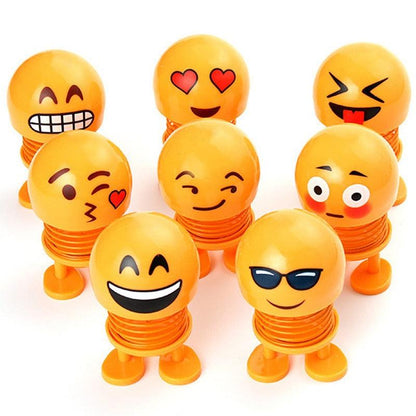 Car Ornaments Bobblehead Nod Dolls Cute Cartoon Funny Wobble Head Robot Lovely Car Dashboard Decoration Auto Facial Expression Shaking Head Toys Car Ornaments Bobblehead Nod Dolls Cute Cartoon Funny Wobble Head Robot Lovely Car Dashboard Decor - - ALUBK854HAY