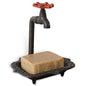 Rustic Cast Iron Faucet Spigot Soap Dish - - Kitchen & Bath