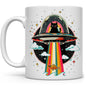 Cat UFO Abduction Mug - 11oz -