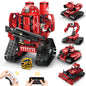 Robotix STEM Builder Set for Kids 8-14 - 495 Pc 5-in-1 RC & APP Robots - 5in1 Red Robot - robot kit