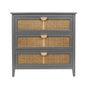3 Drawer Cabinet, Natural Rattan, American Furniture- Unique Piece Furniture- {{Product type}}