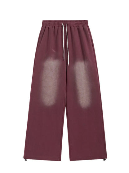 Men's Drawstring Wide Leg Comfort Pants - -