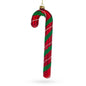 Striped Candy Cane Glass Christmas Ornament - - Christmas Ornaments > Food > Desserts