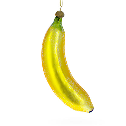 Banana Glass Christmas Ornament 5.7 Inches - - Christmas Ornaments > Food > Fruits and Vegetables