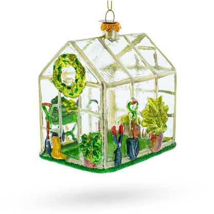 Greenhouse Glass Christmas Ornament - - Christmas Ornaments > Hobby > Buildings