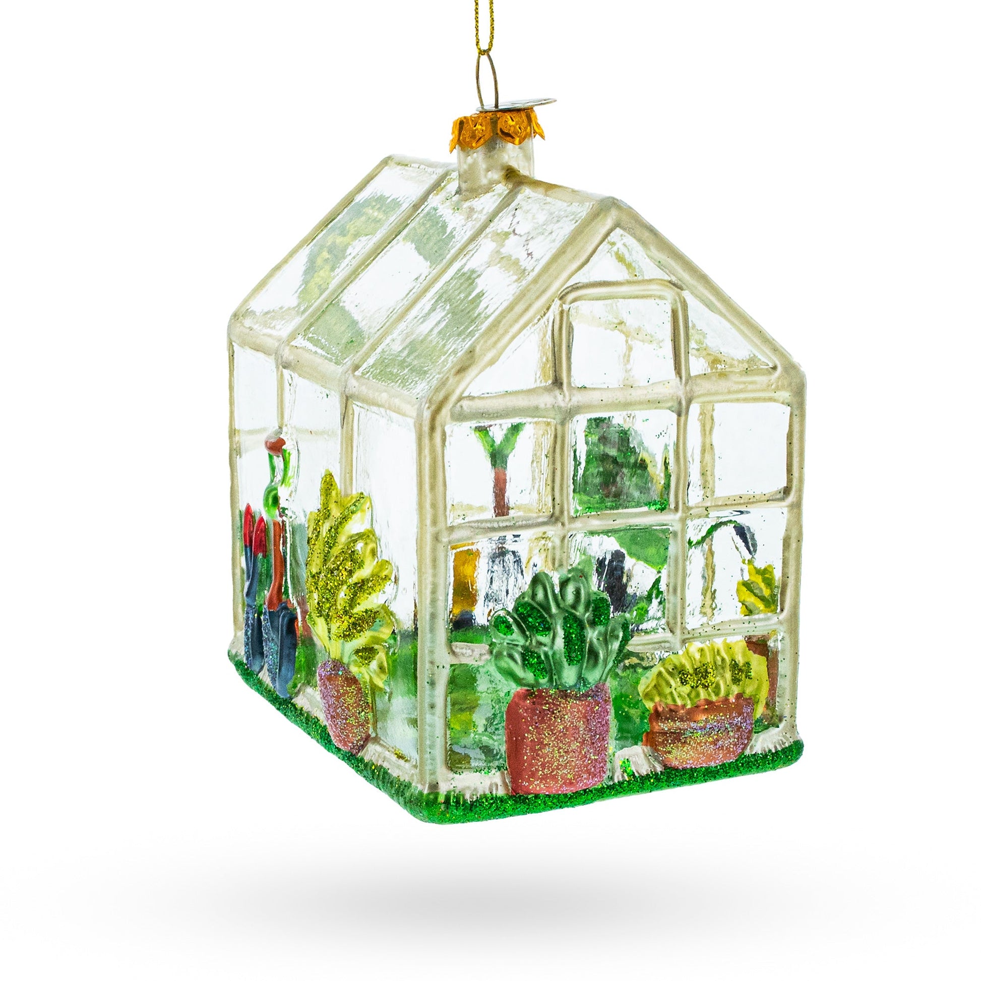 Greenhouse Glass Christmas Ornament - - Christmas Ornaments > Hobby > Buildings