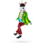 Alice in Wonderland A Dancing Hare Glass Christmas Ornament - - Christmas Ornaments > Fairy Tales