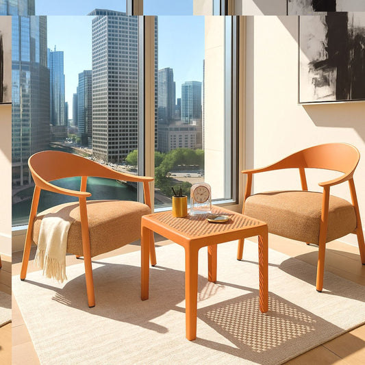 Furniture Set With Seat Cushions - - 3 Piece Outdoor Sets