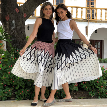 Magnolia Pleated Skirt - - skirt