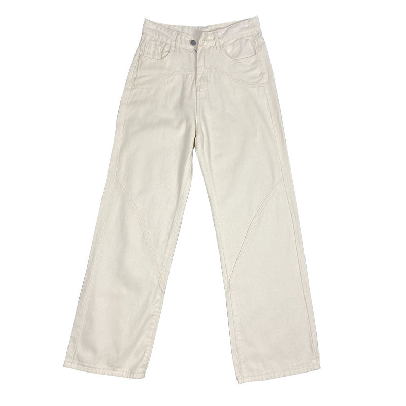 Off-White Straight Jeans for Women - - Women's Fashion - Women's Clothing - Bottoms - Jeans