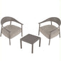 Furniture Set With Seat Cushions - Dark Gray - 3 Piece Outdoor Sets