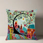 Fashion Pillow Cases Fabric Linen Home Pillow Case Cover Cushion red green