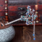 Chinese Style Vintage Hairpin with Branch Design - Blue - hair clip