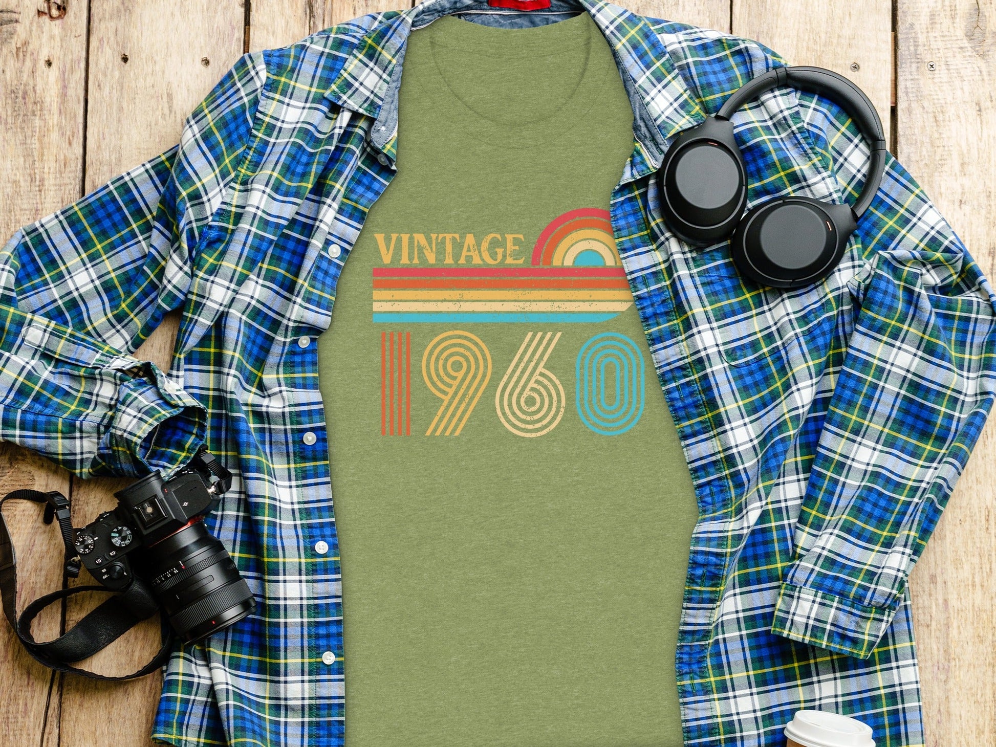 Retro Vintage 1960 Graphic Design Cool Style T-Shirt- Cloud 16 Clothing Co.- {{Product type}}